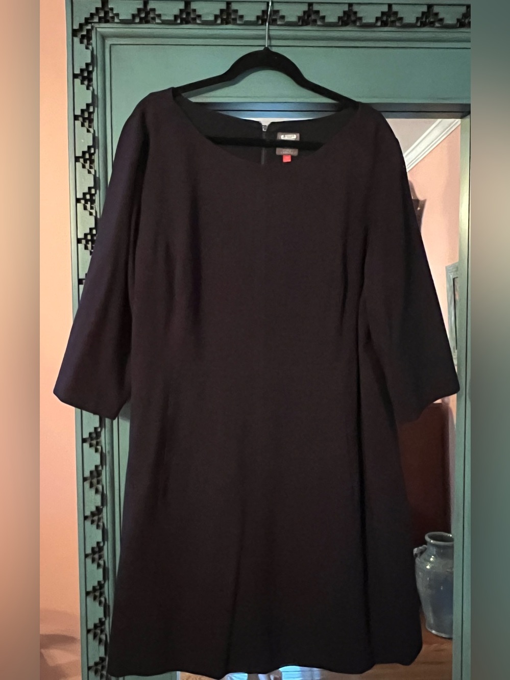 Classic Navy Women's Shift Dress - Elegant Everyday Style